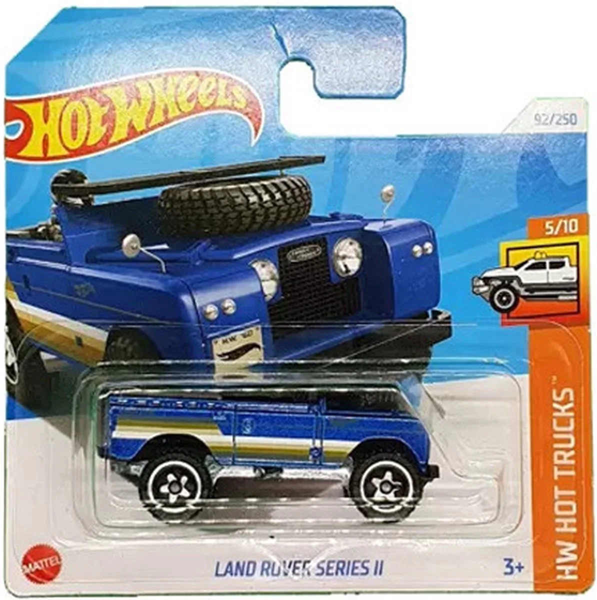LAND ROVER SERIES II 92/250 1:64 HW HOT TRUCKS 5/10 von Hot Wheels in Blau – Produktfoto