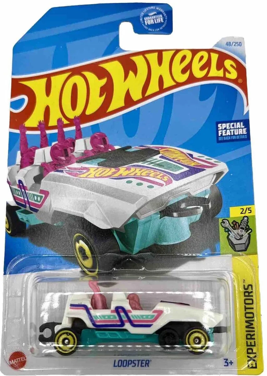 LOOPSTER 48/250 1:64 HW EXPERIMOTORS 2/5 de Hot Wheels en Blanc – photo du produit