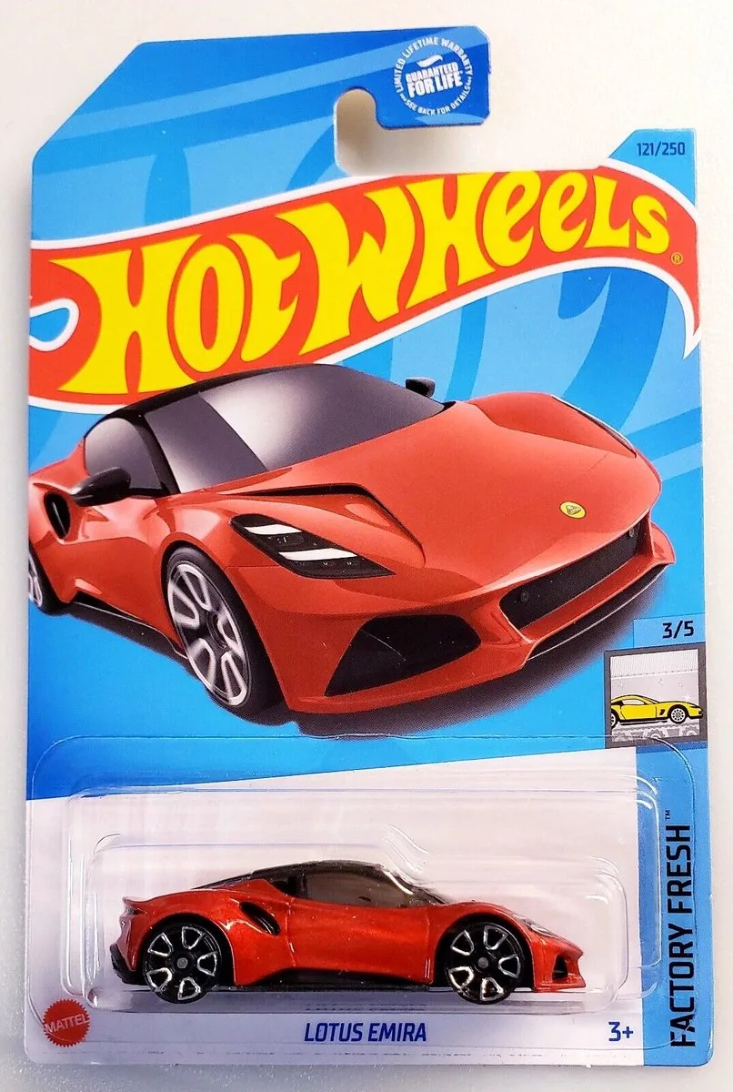 LOTUS EMIRA 121/250 1:64 HW FACTORY FRESH 3/5 de Hot Wheels en Rouge – photo du produit