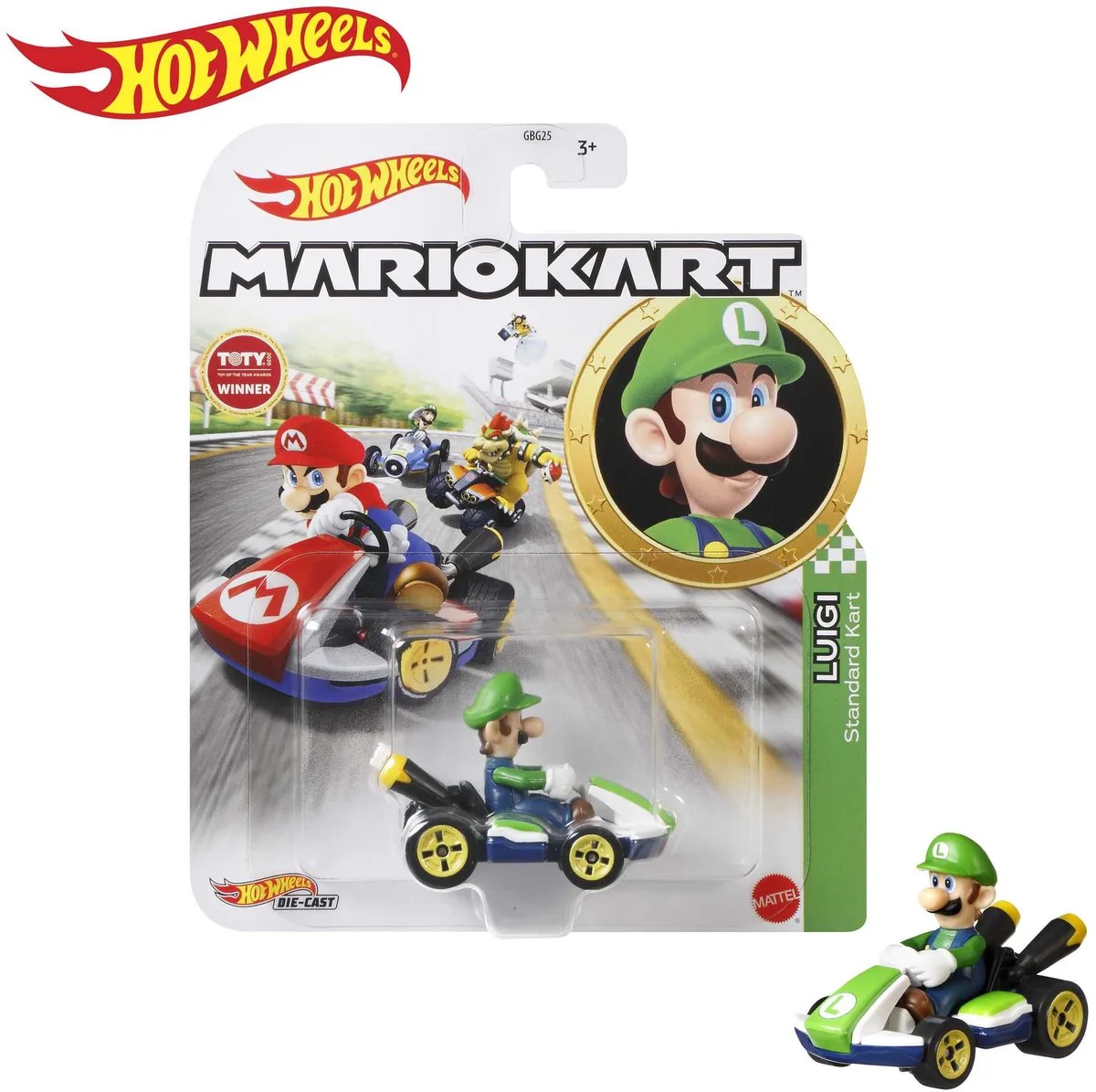 Luigi Standard Kart de Hot Wheels en Multicolore – photo du produit