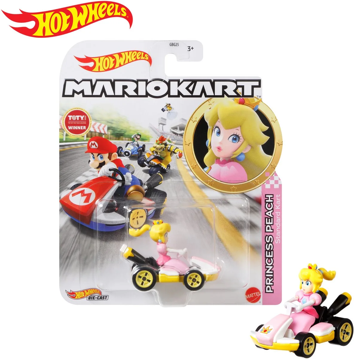 Mario Kart 1:64 Replica - Peach von Hot Wheels in Mehrfarbig – Produktfoto
