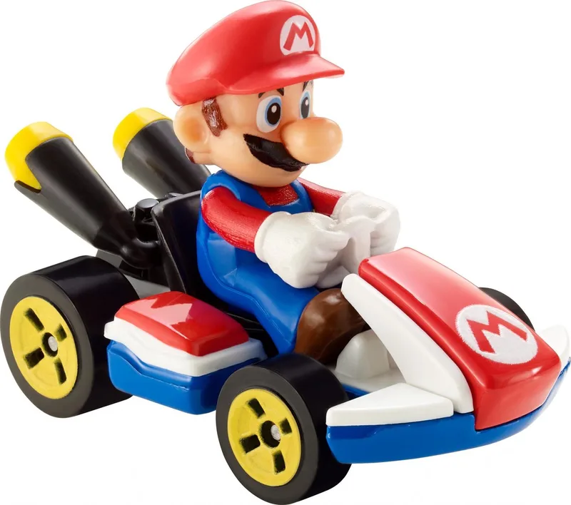 Mario Kart Replica Diecast Mario, Standard Kart de Hot Wheels en Multicolore – photo du produit