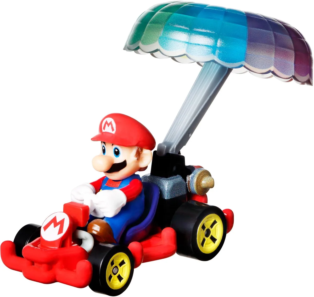 Mariokart - Mario - Pipe Frame + Parachute - 1:64 van Hot Wheels in Meerkleurig – productfoto