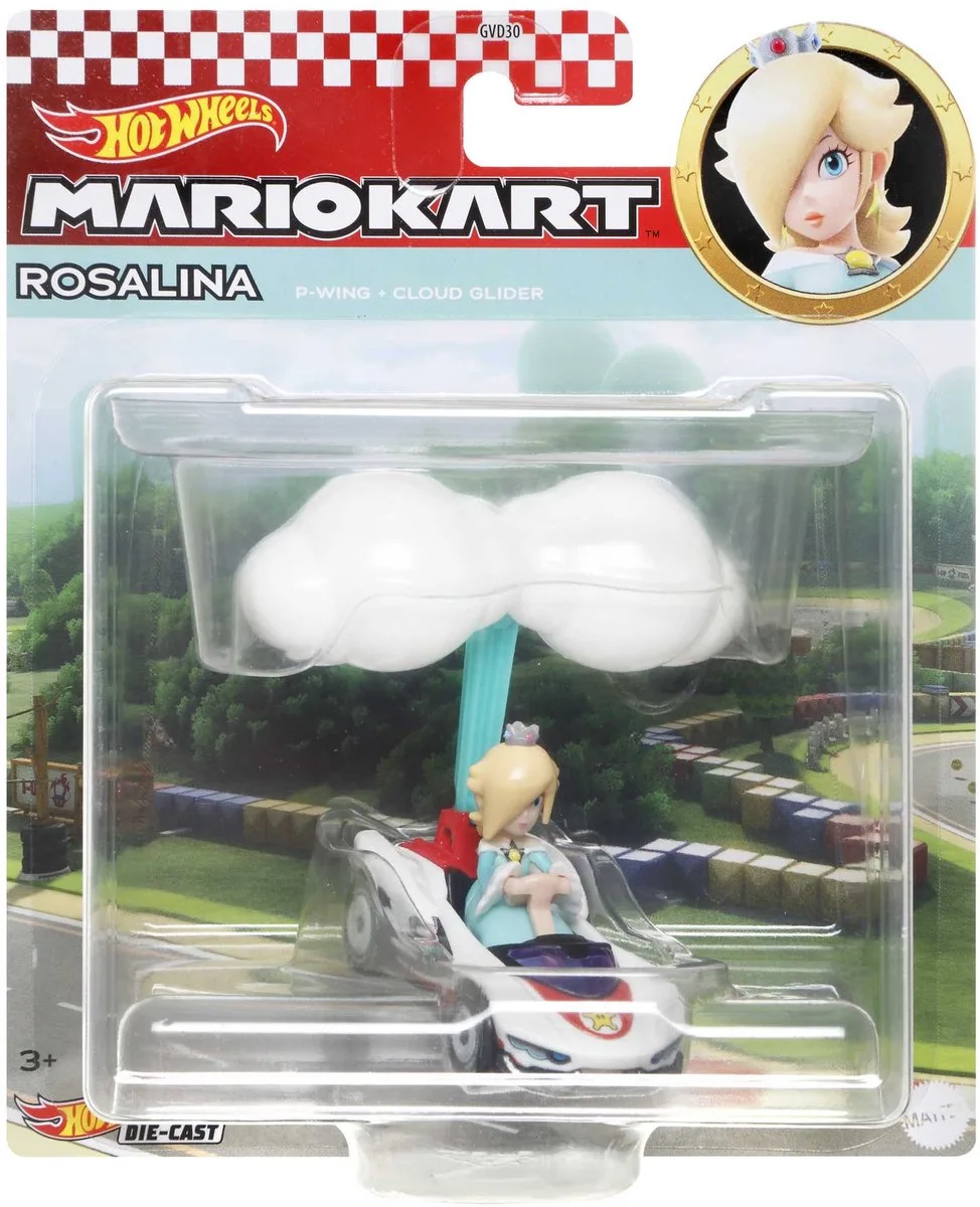 Mariokart - Rosalina - P-Wing + Cloud Glider - 1:64 de Hot Wheels en Multicolore – photo du produit