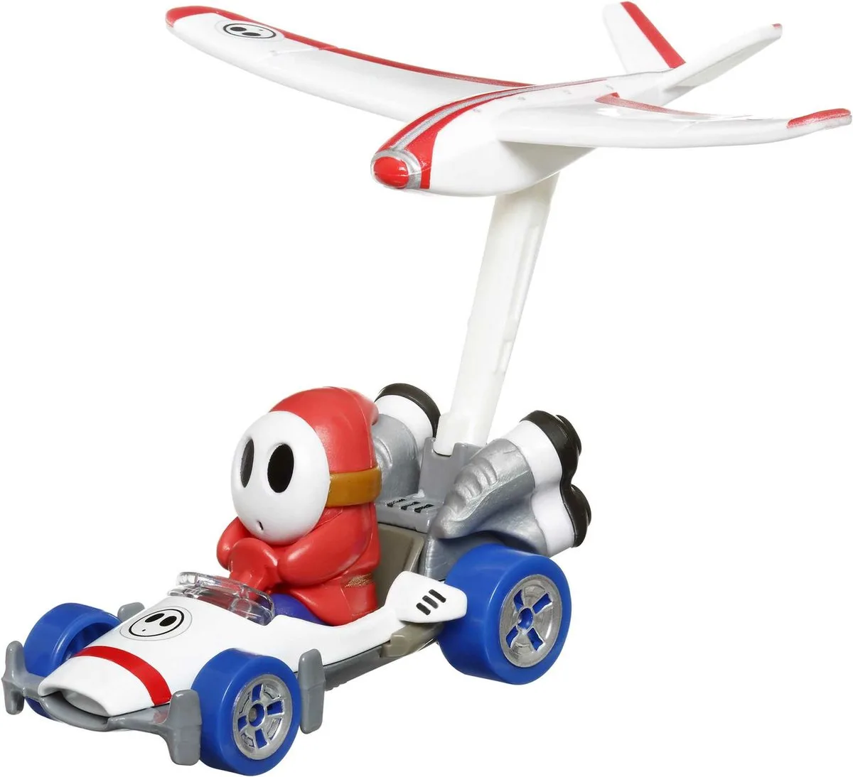 Mariokart - Shy Guy - B-Dasher + Plane Glider - 1:64 by Hot Wheels in Multicolour – product photo
