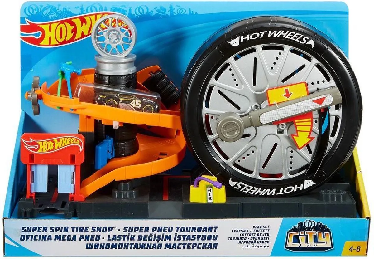 Mattel Games, Hot Wheels Bankkluis met 1/64 Schaalmodel voertuig fra Hot Wheels i Flerfarvet – produktbillede
