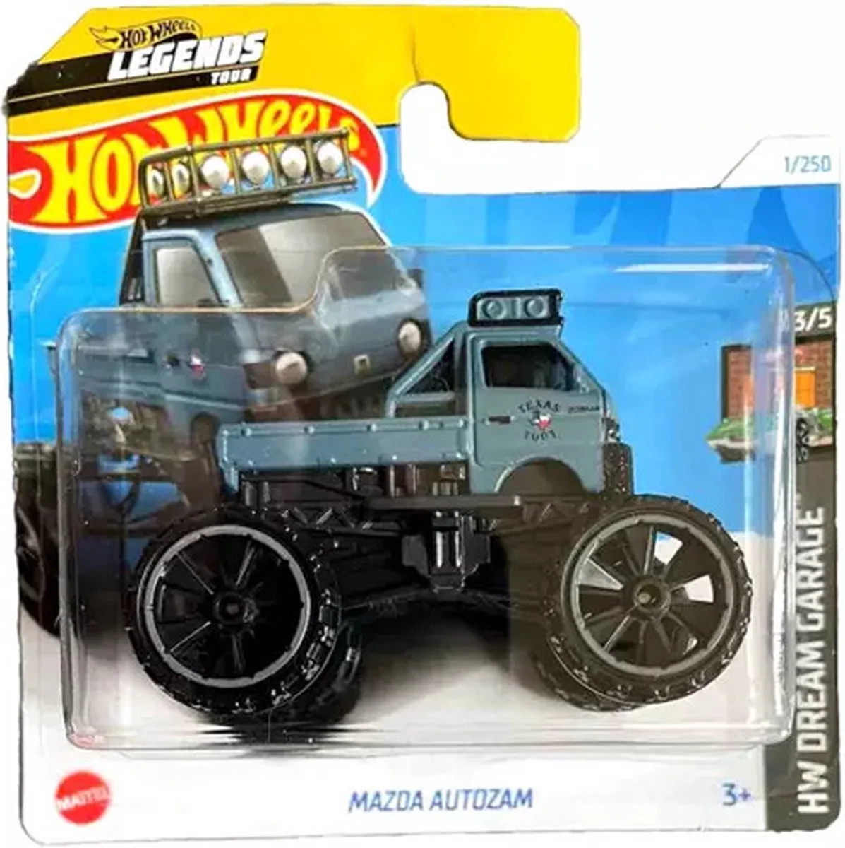 MAZDA AUTOZAM 1/250 1:64 DREAM GARAGE 3/5 by Hot Wheels in Matt blue – product photo
