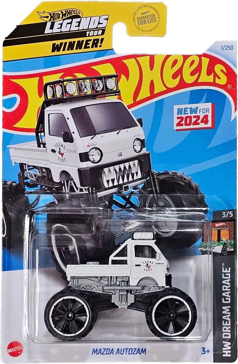 MAZDA AUTOZAM 1/250 1:64 DREAM GARAGE 3/5 by Hot Wheels in White – product photo