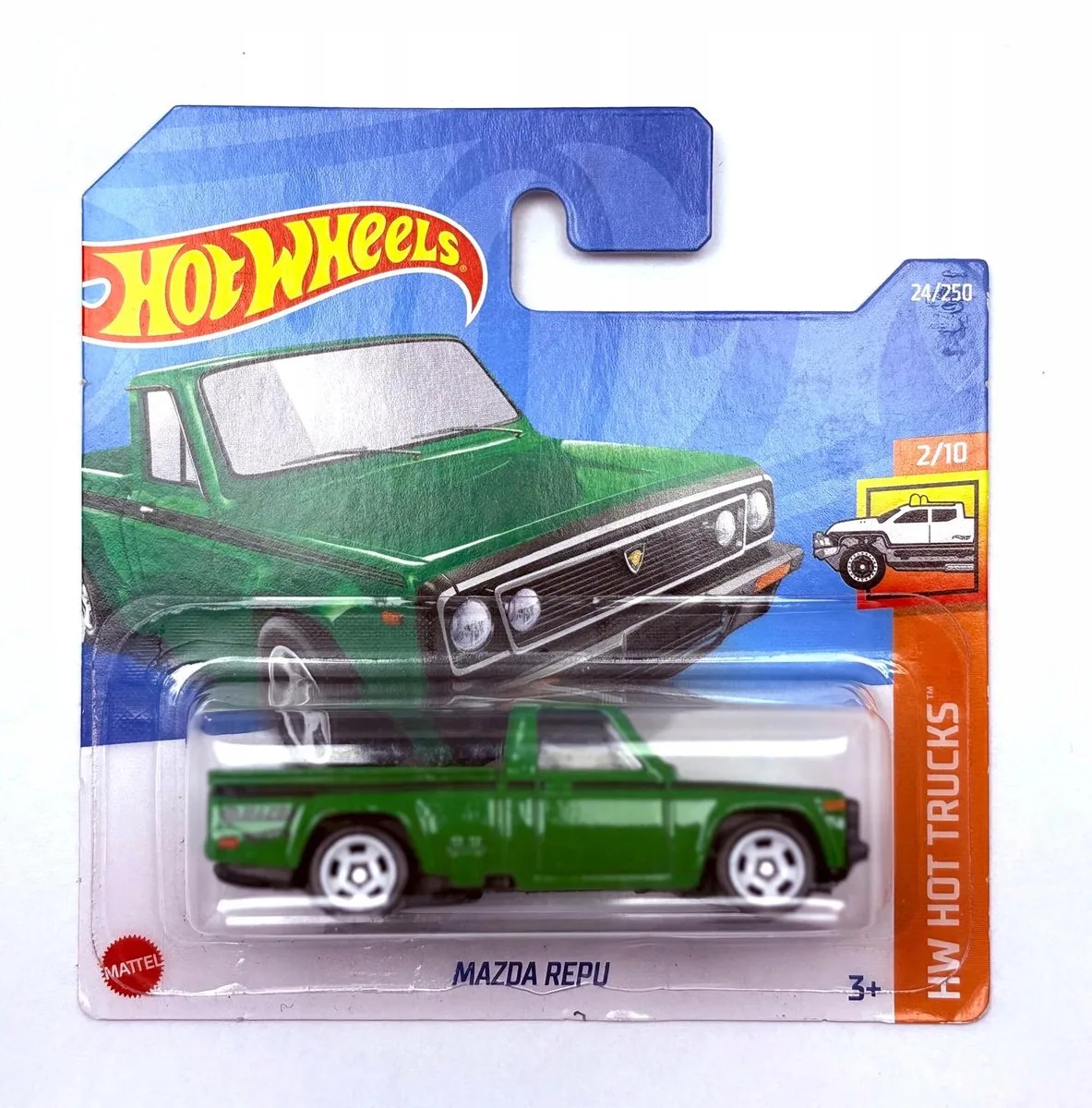 Mazda Repu HCW82 - Schaal 1:64 von Hot Wheels in Grün – Produktfoto