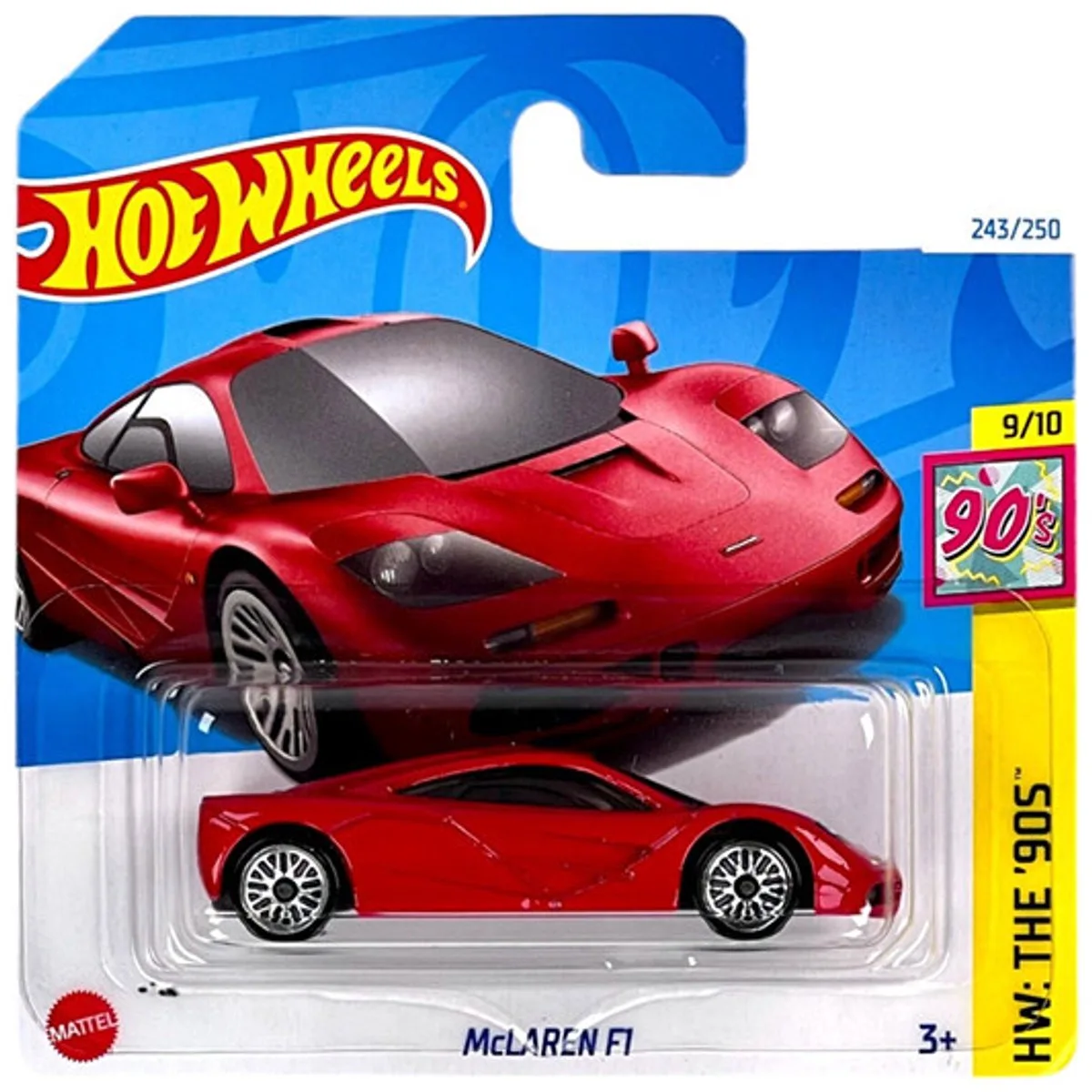 McLAREN F1 243/250 1:64 HW THE '90 9/10 van Hot Wheels in Racing red – productfoto