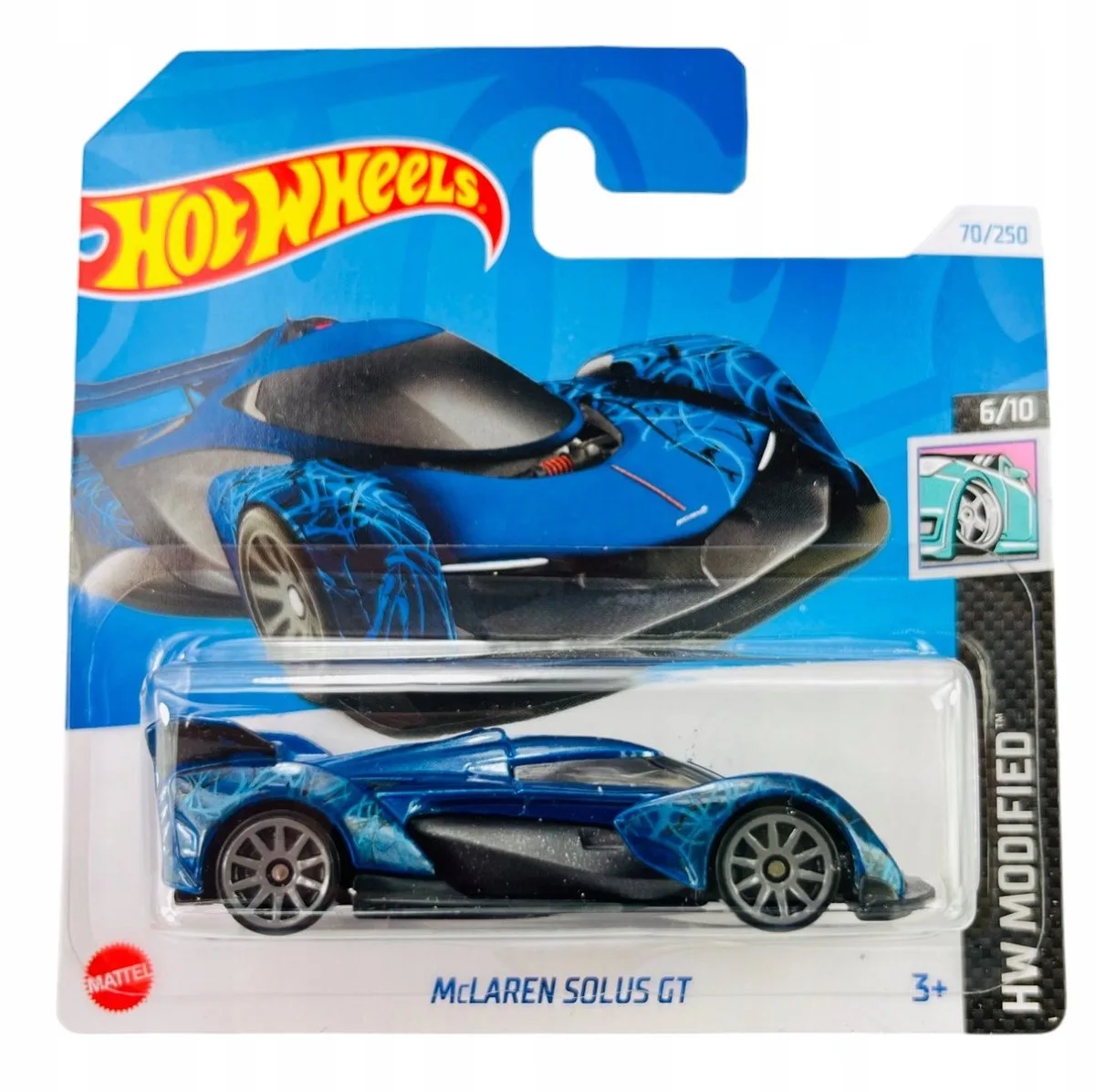McLaren Solus GT 1:64 - serie HW aangepast van Hot Wheels in Blauw – productfoto