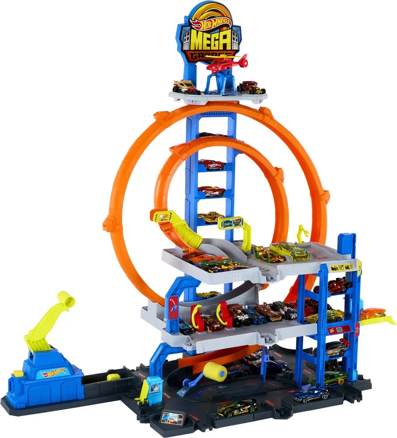 Mega Loop Garage - Racebaan van Hot Wheels in Meerkleurig – productfoto