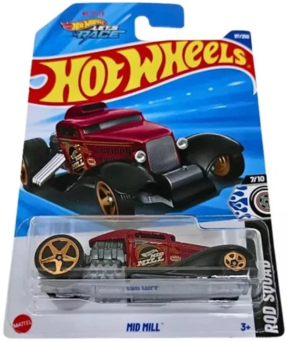 MID MILL 97/250 HW ROD SQUAD 7/10 van Hot Wheels in Racing red – productfoto