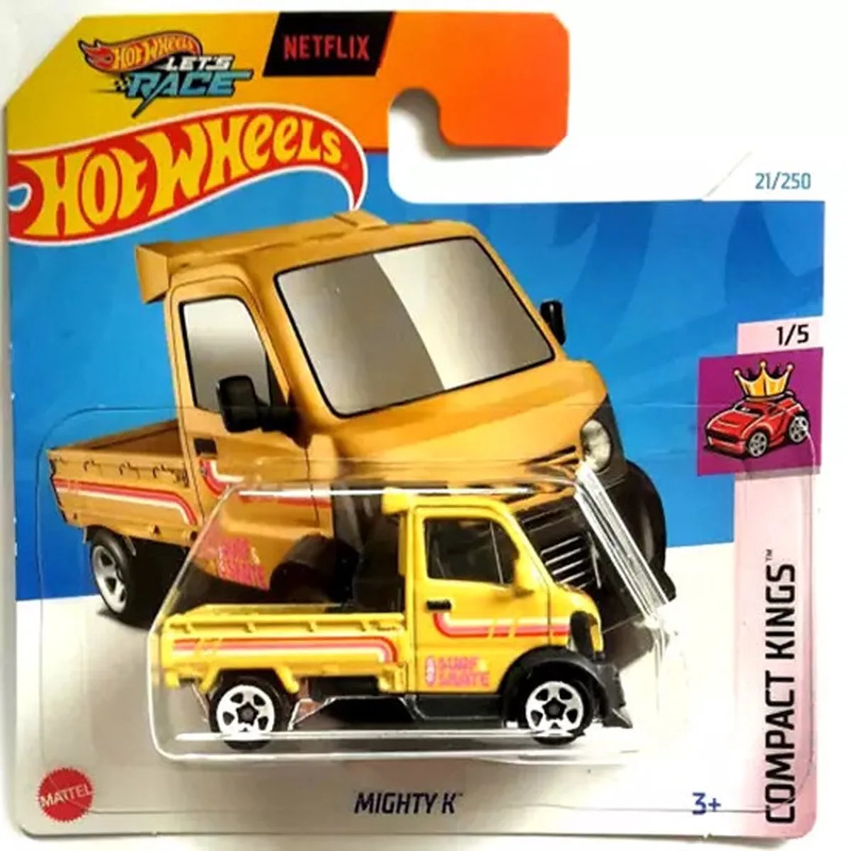 MIGHTY K GOLD SURF SKATE 21/250 1:64 HW COMPACT KINGS 1/5 van Hot Wheels in Brons, Goud – productfoto