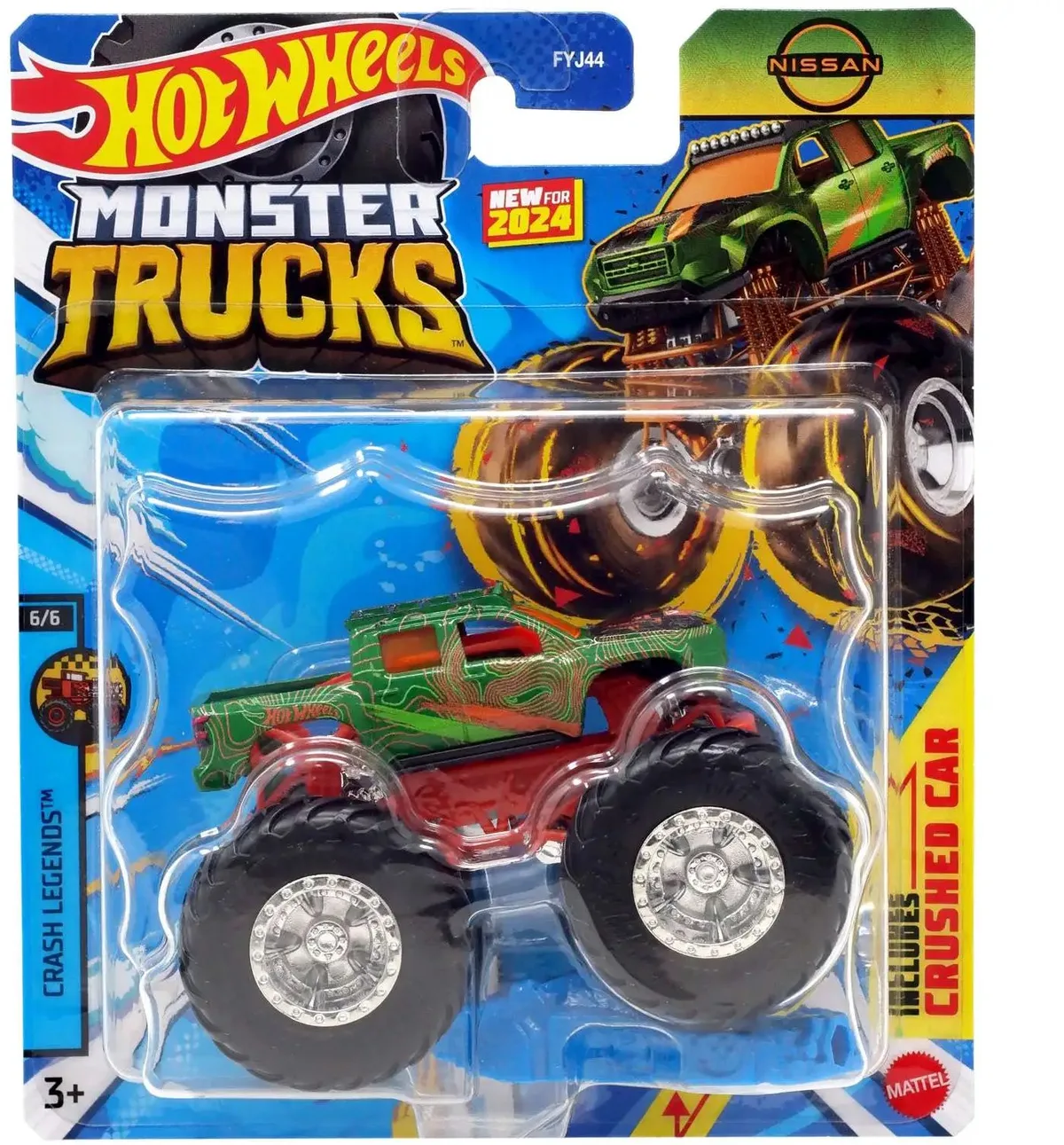 Monster Jam truck Nissan - monstertruck 9 cm schaal 1:64 från Hot Wheels – produktbild