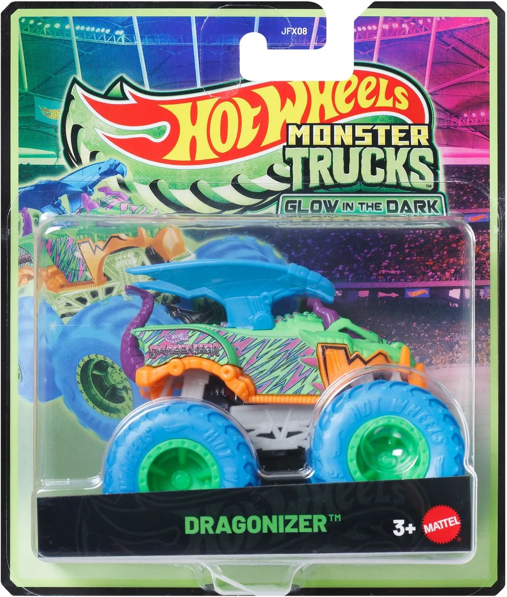 Monster Truck Glow in the dark JFX08 från Hot Wheels i Flerfärgad – produktbild