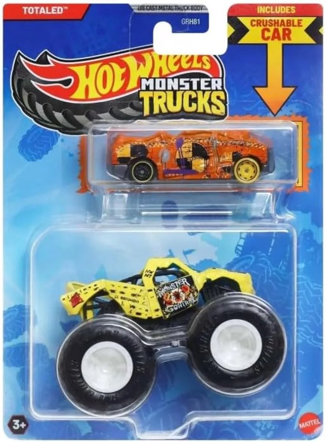 Monster Trucks 5 Alarm - Schaal 1:64 - Metaal - 9 cm groot von Hot Wheels in Mehrfarbig – Produktfoto