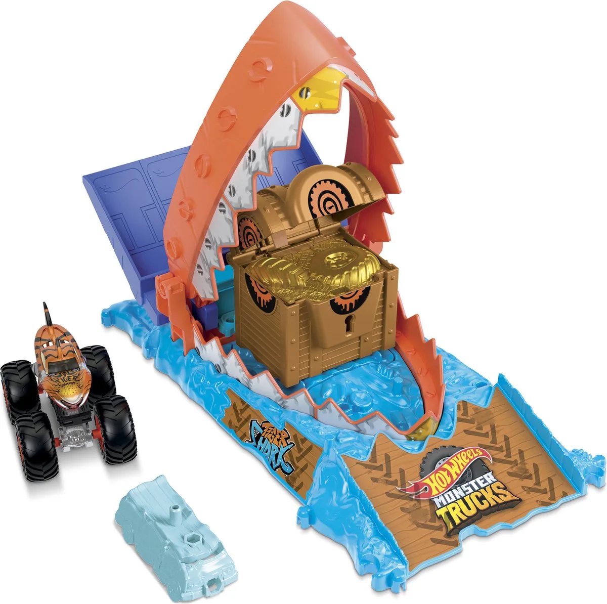 Monster Trucks - Arena Smashers Schathappers uitdaging - Speelset von Hot Wheels in Mehrfarbig – Produktfoto