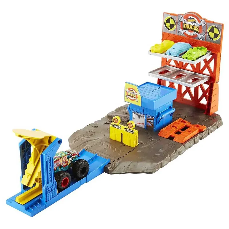 Monster Trucks Blast Station Speelset En Auto´s by Hot Wheels – product photo