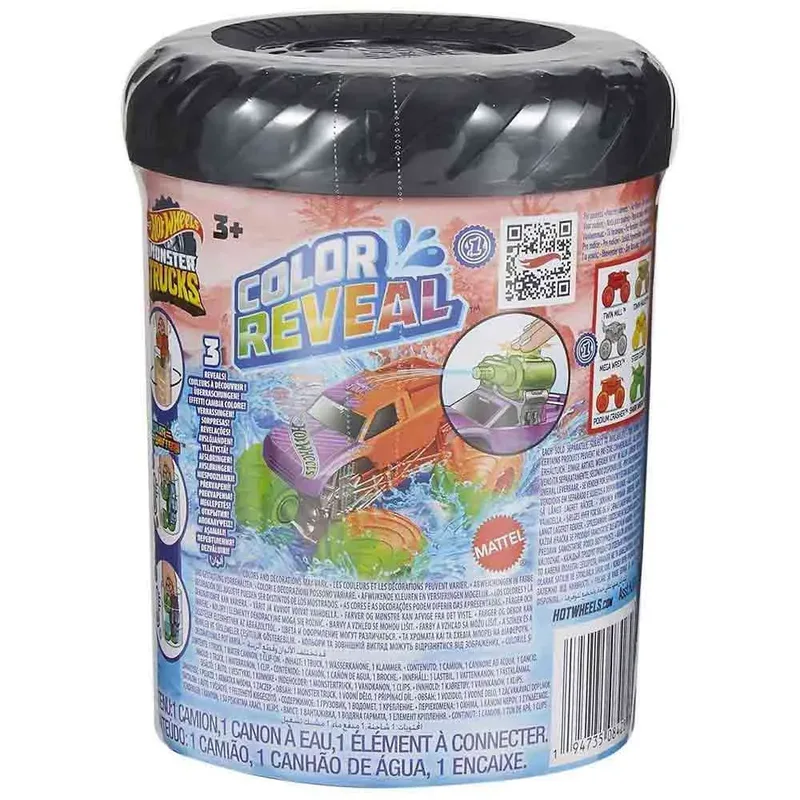 Monster Trucks Color Reveal Voertuig von Hot Wheels – Produktfoto 6 von 6