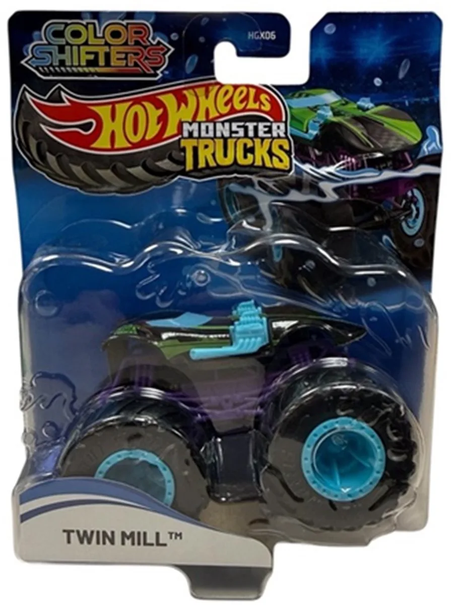 Monster Trucks COLOR SHIFTERS TWIN MILL Vehicle från Hot Wheels i Flerfärgad – produktbild