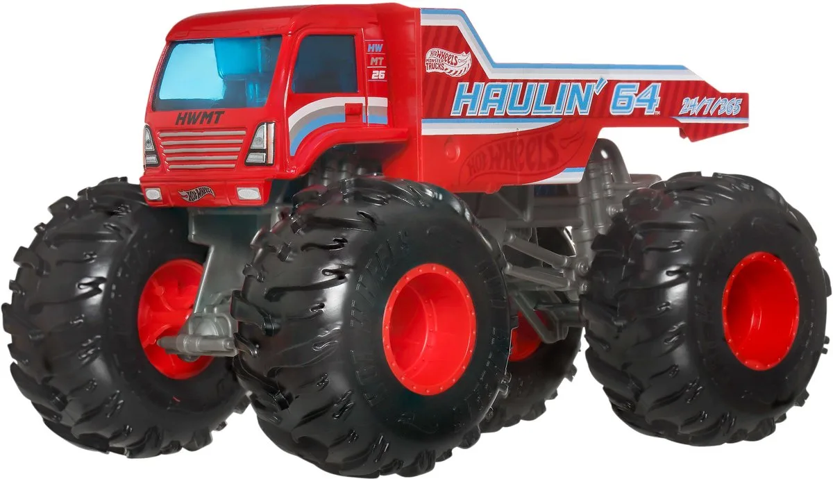 Monster Trucks Oversized HAULIN' 64 Vehicle de Hot Wheels en Multicolore – photo du produit