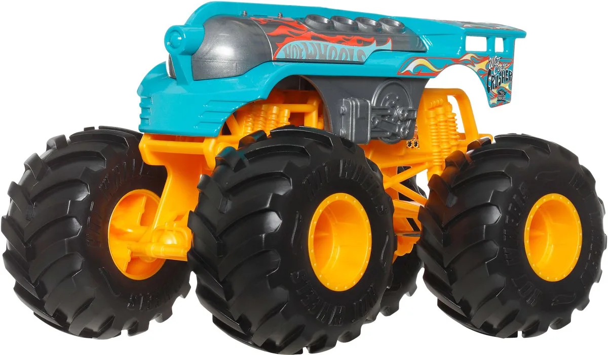 Monster Trucks Oversized WEST COAST CRUSHER Vehicle van Hot Wheels in Meerkleurig – productfoto