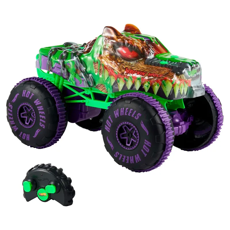 Monster Trucks RC - Mutant Wreckin' Wolf van Hot Wheels in Meerkleurig – productfoto 3 van 6