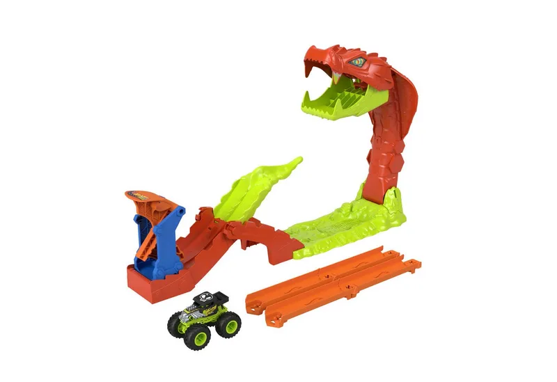 Monstertrucks - Sla de Slang Knock-Out Speelset by Hot Wheels in Multicolour – product photo 3 of 5