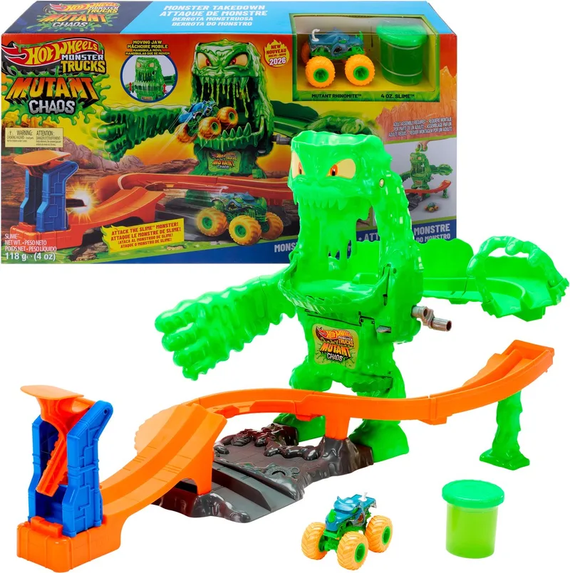 Monstertrucks Versla het gemuteerde monster - Speelset met speelgoedauto en Slime by Hot Wheels in Multicolour – product photo
