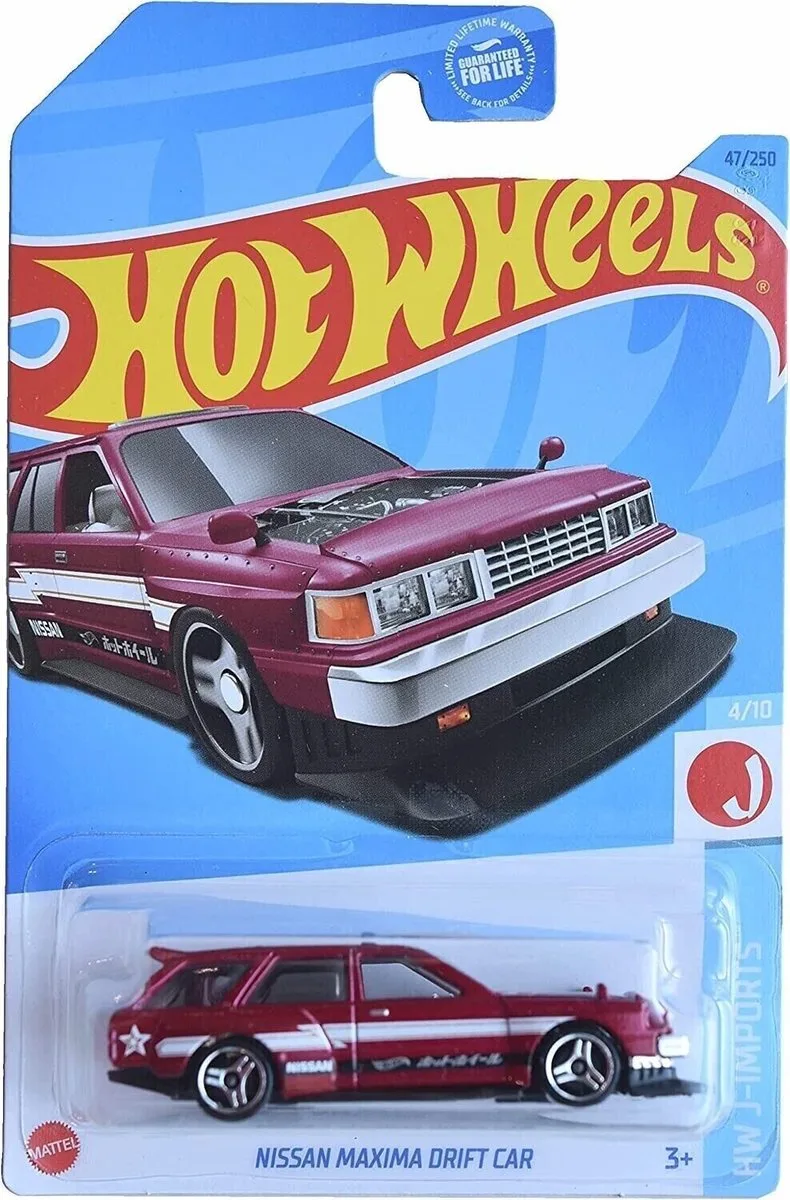 NISSAN MAXIMA DRIFT CAR 47/250 1:64 HW J-IMPORTS de Hot Wheels en Rouge – photo du produit