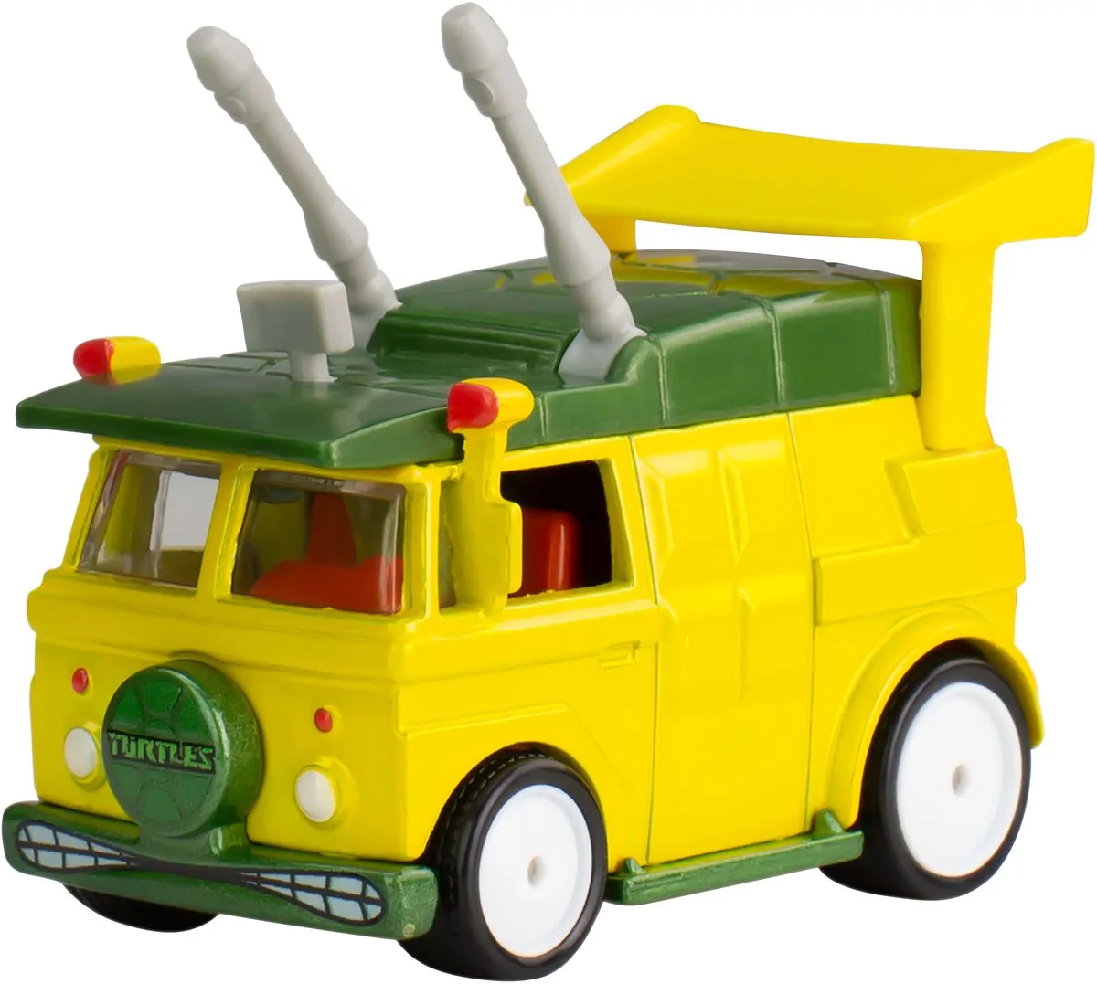 Pop Culture/Entertainment Series HXF04 Party Wagon, yellow Turtles Schaal 1/64 de Hot Wheels en Vert, Jaune – photo du produit