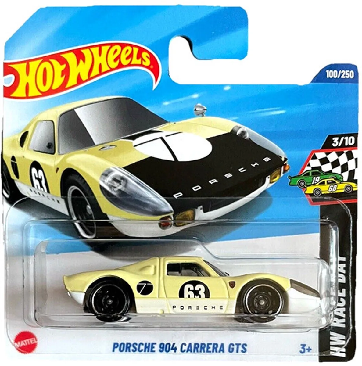 PORSCHE 904 CARRERA GTS METALIC 100/250 HW RACE DAY 3/10 van Hot Wheels in Geel – productfoto