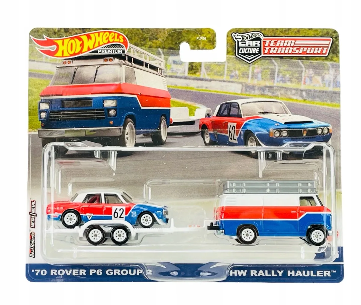 Premium 2021: 70 Rover P6 en Rally Hauler-set von Hot Wheels in Niet gespecificeerd – Produktfoto