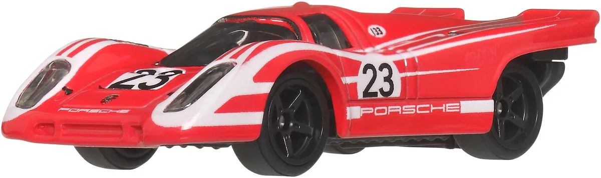 Premium Autocultuur 'Circuit Legends' Porsche 917K, schaal 1:64, speelgoedauto voor verzamelaars de Hot Wheels en Rouge – photo du produit