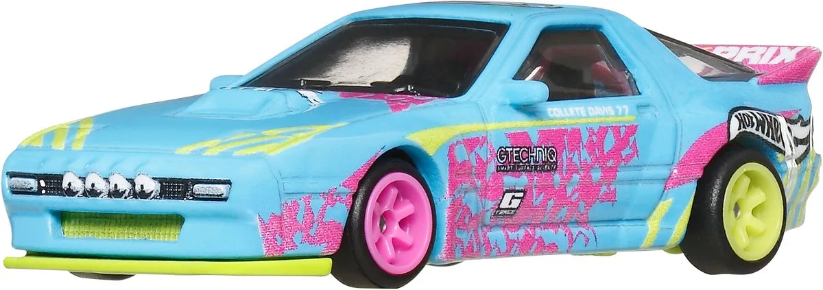 Premium Autocultuur 'Silhouettes' Mazda RX7 FC Pandem, schaal 1:64, speelgoedauto voor verzamelaars de Hot Wheels en Multicolore – photo du produit
