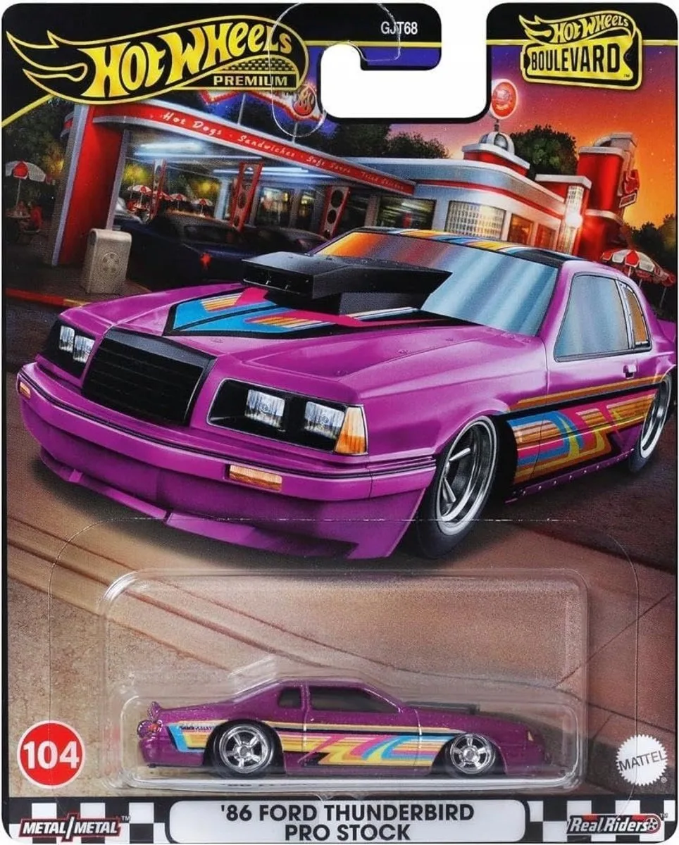 Premium Boulevard - '86 Ford Thunderbird Pro Stock - speelgoedvoertuig fra Hot Wheels i '86 Ford Thunderbird Pro Stock – produktbillede