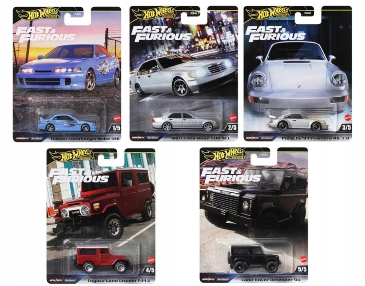 Premium Fast & Furious-set - 5 auto's van Hot Wheels in Meerkleurig – productfoto
