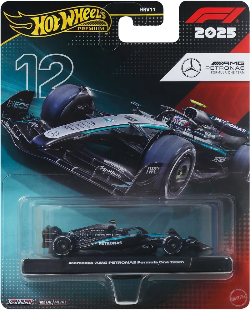 Premium Formula 1 Mercedes Team - Kimi Antonelli by Hot Wheels in Mercedes Team – Kimi Antonelli 2025 – product photo