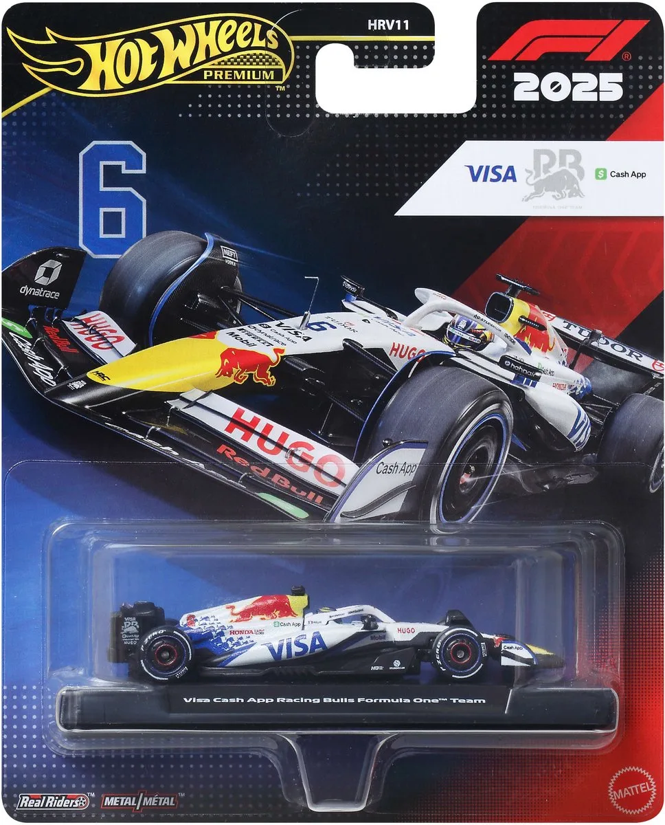 Premium Formula 1 Racing Bulls Team - Isaac Hajjar van Hot Wheels in Racing Bulls Team – Isaac Hajjar 2025 – productfoto