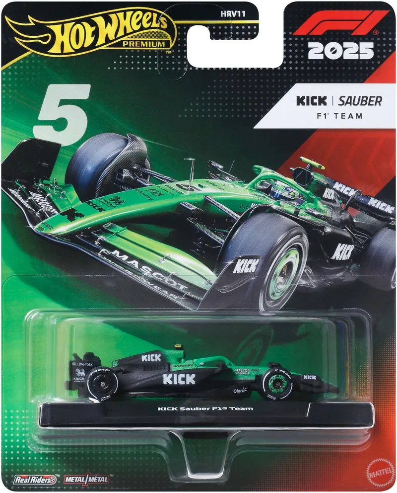 Premium Formula 1 Sauber Team - Gabriel Bortoleto by Hot Wheels in Sauber Team – Gabriel Bortoleto 2025 – product photo