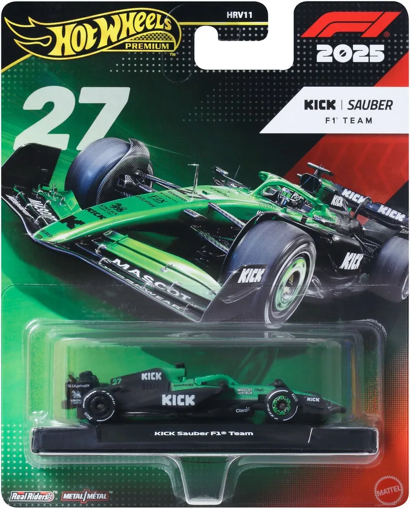 Premium Formula 1 Sauber Team - Niko Hulkenberg van Hot Wheels in Sauber Team – Niko Hulkenberg 2025 – productfoto