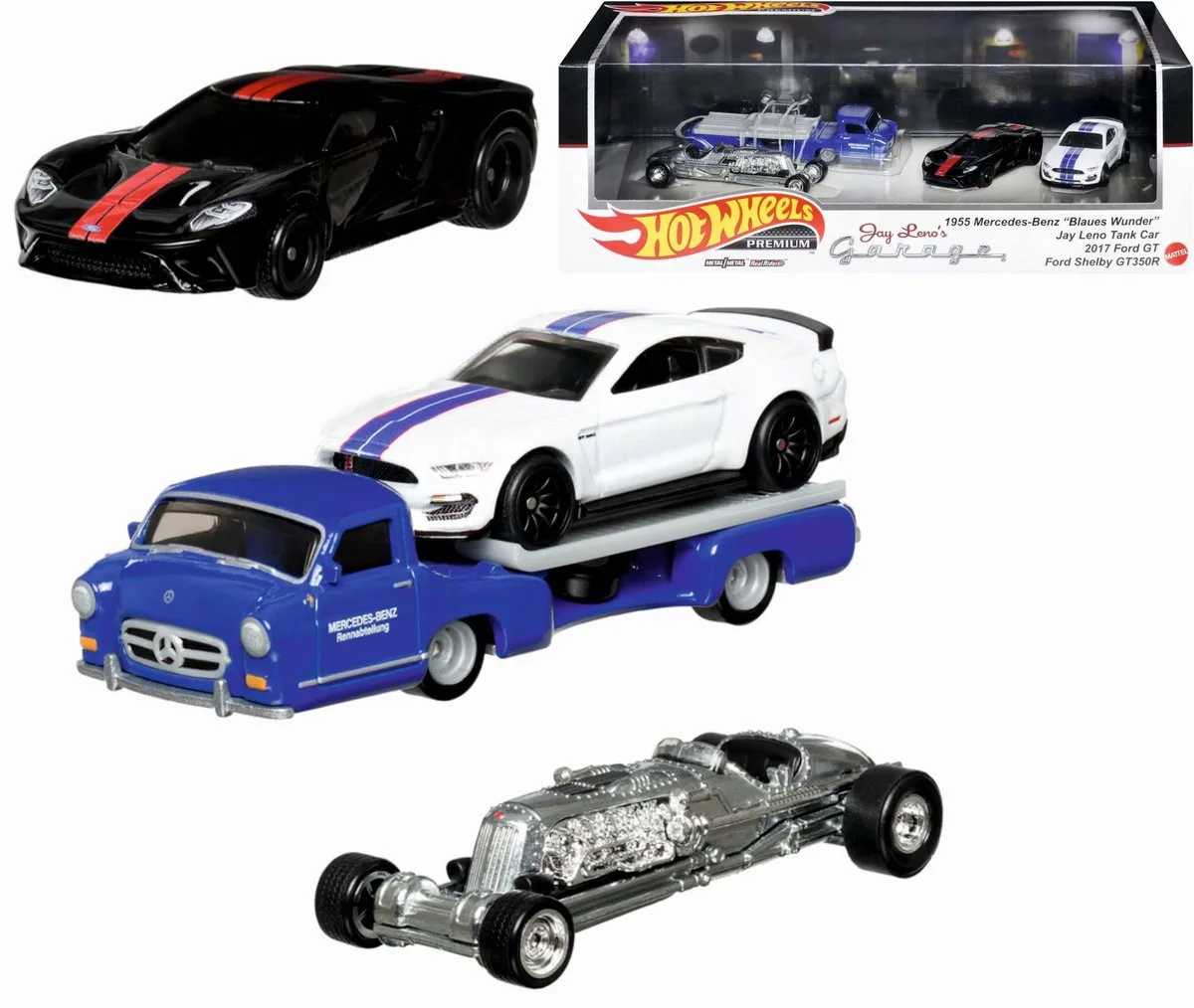 Premium Jay Leno verzamelautoset - 4 stuks de Hot Wheels en Multicolore – photo du produit