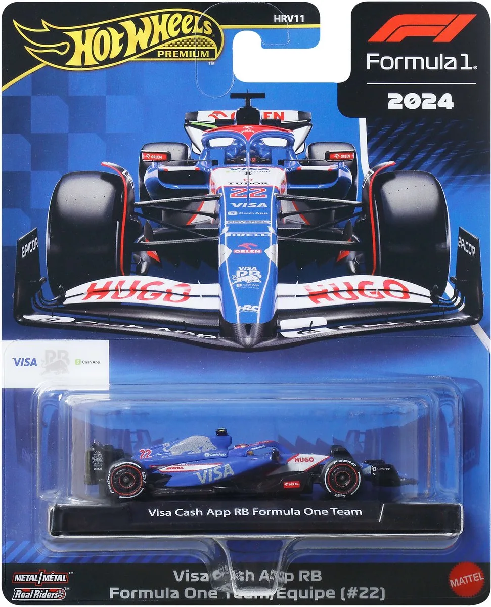 Premium Metalen Formule 1 Verzamelbaar Speelgoed Raceauto - Yuki Tsunoda Equipe by Hot Wheels in Yuki Tsunoda 2025 – product photo