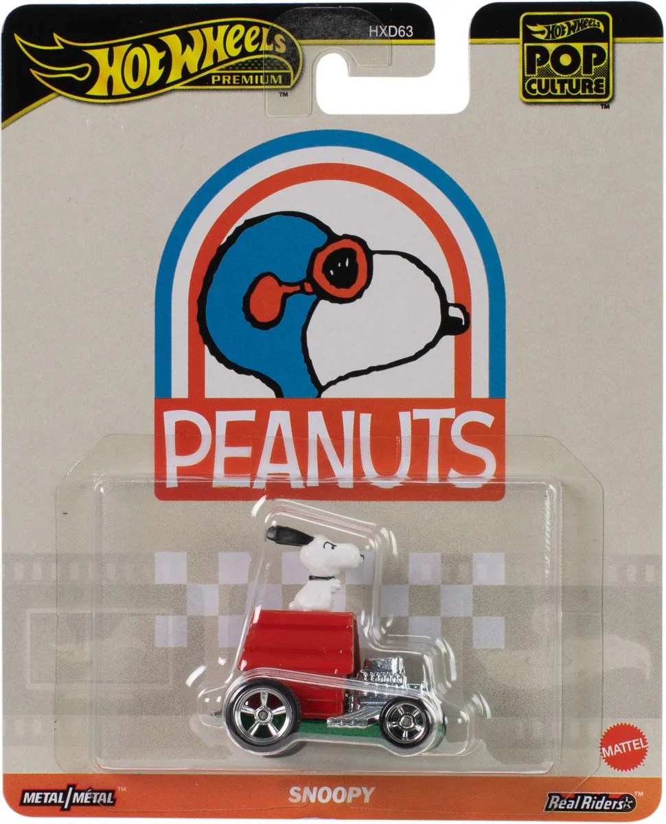 Premium - Peanuts - Snoopy Ride - 1:64 - Mattel fra Hot Wheels i Flerfarvet – produktbillede