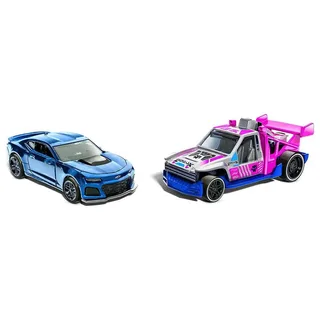 Pull-Back Speeders - Set van 2 speelgoedauto's - Schaal 1:43 fra Hot Wheels i Flerfarvet – produktbillede 3 af 5
