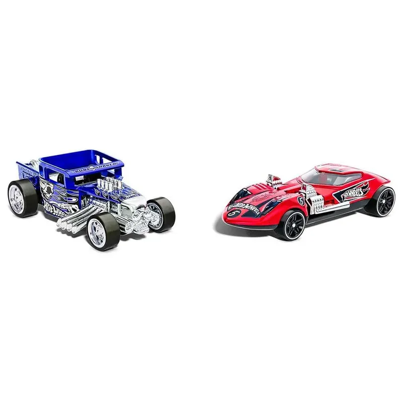 Pull-Back Speeders - Set van 2 speelgoedauto's - Schaal 1:43 fra Hot Wheels i Flerfarvet – produktbillede 5 af 5