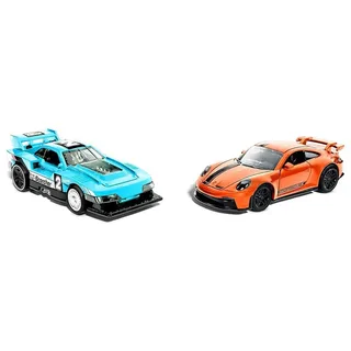Pull-Back Speeders - Set van 2 speelgoedauto's - Schaal 1:43 fra Hot Wheels i Flerfarvet – produktbillede 2 af 5