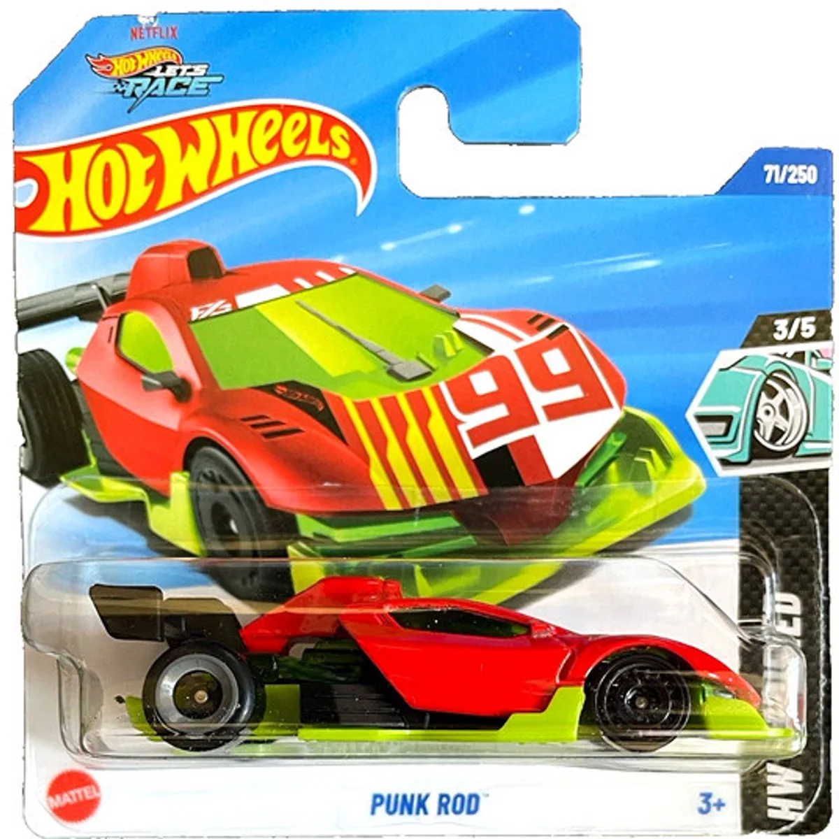 PUNK ROD 71/250 1:64 HW MODIFIED 3/5 2025 von Hot Wheels in Green red – Produktfoto