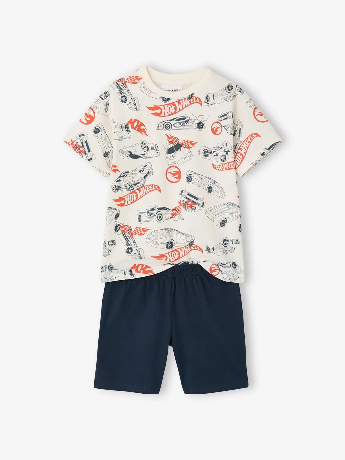 Pyjashort jongen HOT WHEELS ecru de Hot Wheels – photo du produit